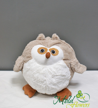 Owl ball-shaped, height 28 cm photo 394x433